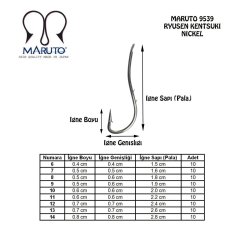 Maruto 9539 Nikel Olta İğnesi 14 - Nikel
