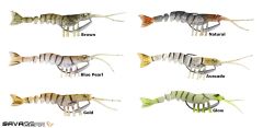 Savage gear TPE Manic Shrimp 6.5 cm 4 gr Suni Yem Blue Pearl