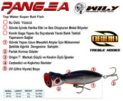 Wily Pangea 8 cm Poper Maket Balık 9.2 gr