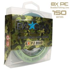 EVOSTAR 8 Kat Örgü PE İp Misina 150m (0.30-0.35mm Arası) Yeşil - 0.30mm