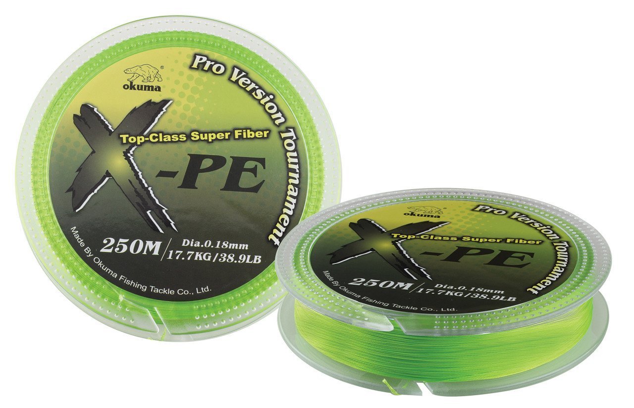 Okuma X-PE Dynema 8 Kat 250 mt Green Örgü İp 0,30 mm