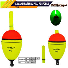 Portfish Şamandıra İthal Pilli Fosforlu (Pilsiz)