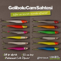 Evostar Gelibolu Cam Sahtesi Lüfer ve Levrek Rapalası 28gr-11cm - Beyaz