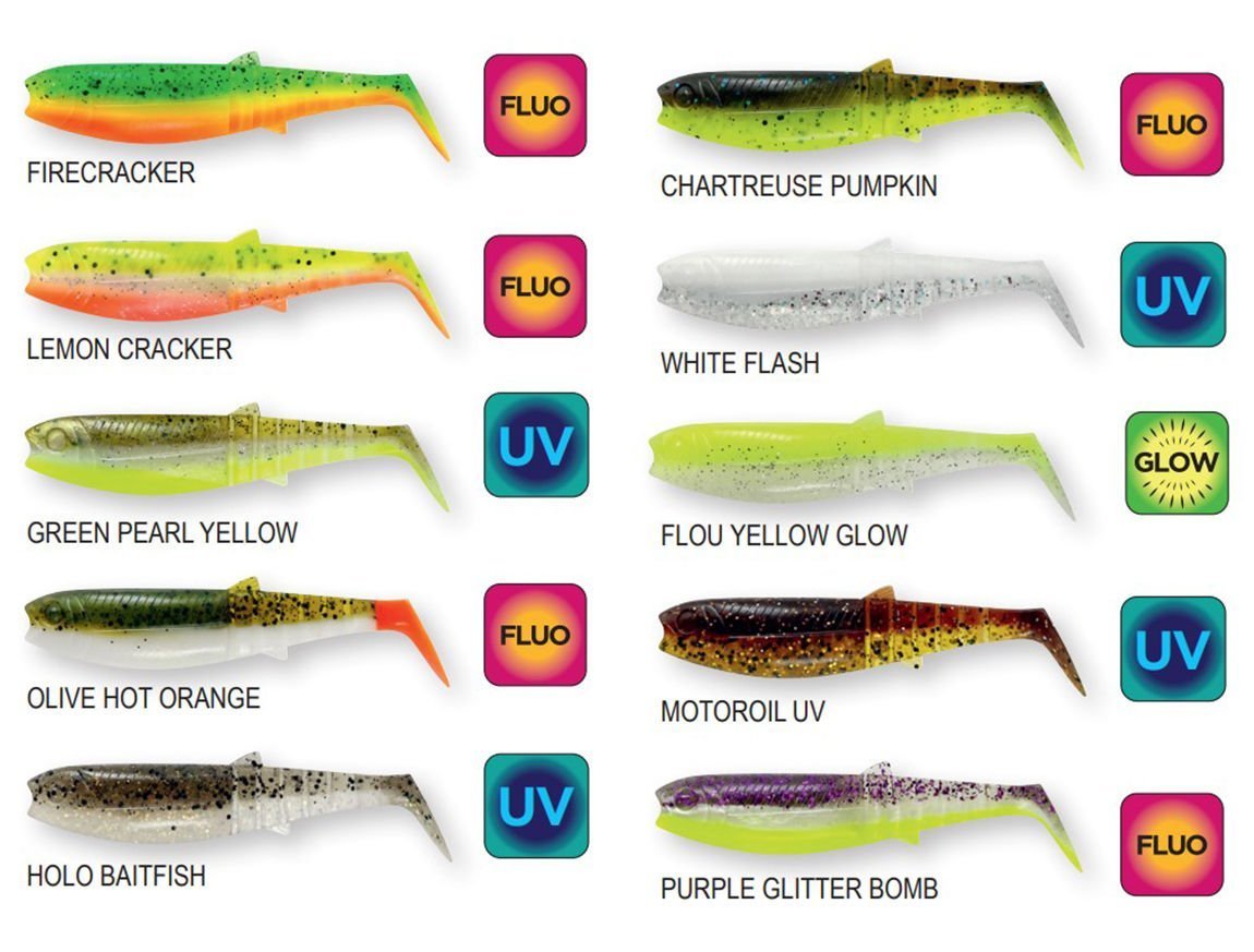 Savage Gear Cannibal Shad 10cm 9gr Suni Yem Motoroil UV