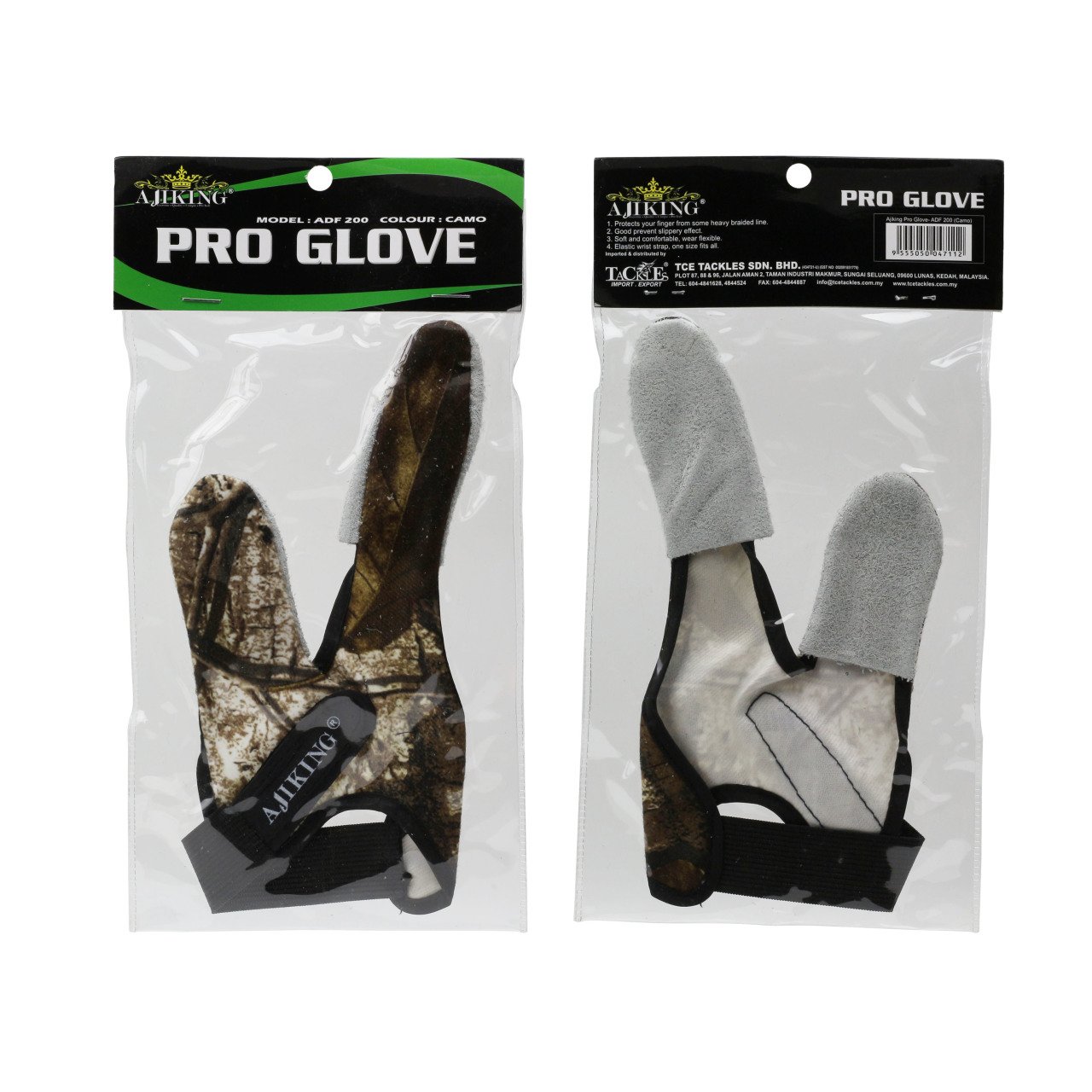 Ajiking Pro Glove Adf 200 Atış Parmaklık CAMO