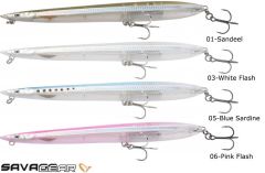 Savage gear Sandeel Surf Walker 155 17g Suni Yem 03-White Flash