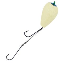 Evostar Glow Mantarlı Çelik Telli Yemli Takım 2 İğneli Topaç Sarı - Topaç - 4 No SY İğne