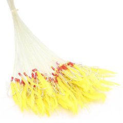 Abari Ördek Tüyü Çinekop Çapari Kösteği 100 Adet Sarı T08 - 8 No SY İğne