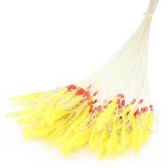 Abari Ördek Tüyü Çinekop Çapari Kösteği 100 Adet Sarı T08 - 8 No SY İğne