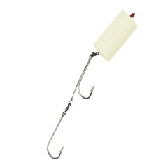 Evostar Glow Mantarlı Çelik Telli Yemli Takım 2 İğneli Orta Boy Silindir Sarı - Orta Boy Silindir - 2 No SY İğne