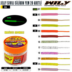 Wily Jelly Sıvılı Silikon  50 mm 20 Adetli