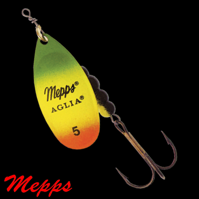 Mepps Aglia Fluo Tiger Sarı Kaşık (0,1,2,3,4,5 numara)