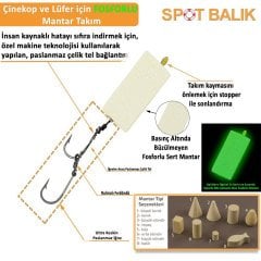 Evostar Glow Mantarlı Çelik Telli Yemli Takım 2 İğneli Küp Sarı - Küp - 4 No SY İğne