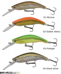 Savage gear 3D Minnow Diver 7,5cm 9g Suni Yem 04-Ghost Silver