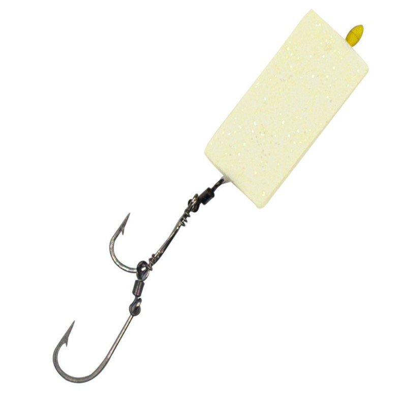 Evostar Glow Mantarlı Çelik Telli Yemli Takım 2 İğneli Küp Sarı - Küp - 2 No BY İğne