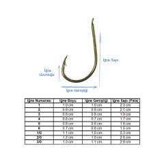 Marlin 530 Bronz İğne No:4 (100Pcs)