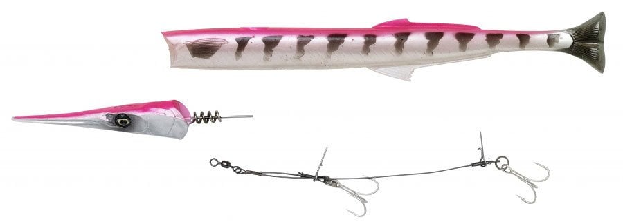 Savage gear Lıne Thru Needlefish Pulsetail 2+1  30cm 85gr Suni Yem Pink Barracuda