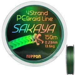 Sakaya 150 Mt İp Misina 4X D.Green 0,30 mm