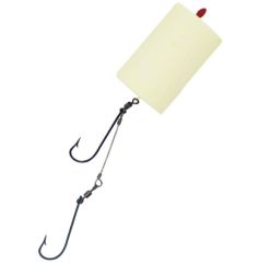 Evostar Glow Mantarlı Çelik Telli Yemli Takım 2 İğneli Büyük Boy Silindir Sarı - Büyük Boy Silindir - 2 No BY İğne