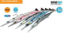 Savage gear Needlefish Pulsetail 2+1 18 cm 26g Suni Yem Pearl White Silver