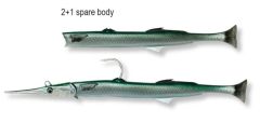 Savage gear Needlefish Pulsetail 2+1 18 cm 26g Suni Yem Pearl White Silver