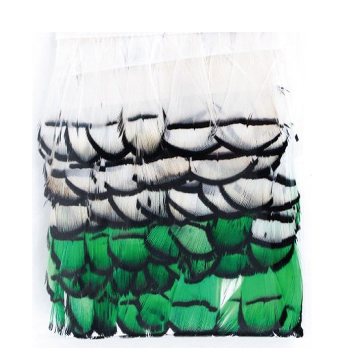 Abari Sülün Tüyü Beyaz Yeşil (çapari kösteği için)