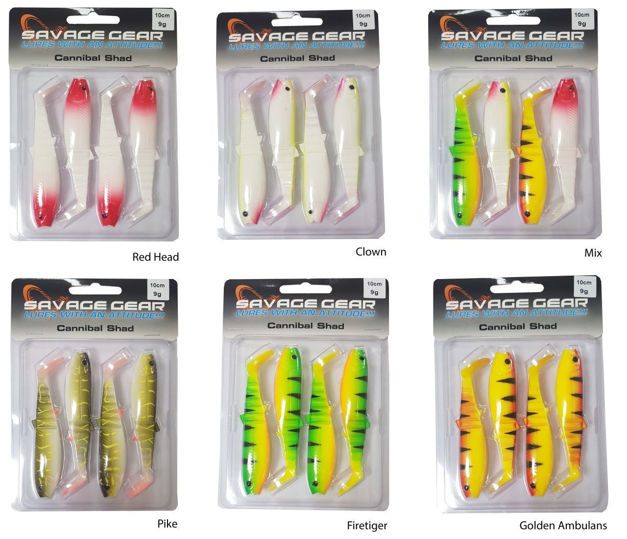 Savage gear Cannibal 10cm 4 Adet Suni Yem Firetiger