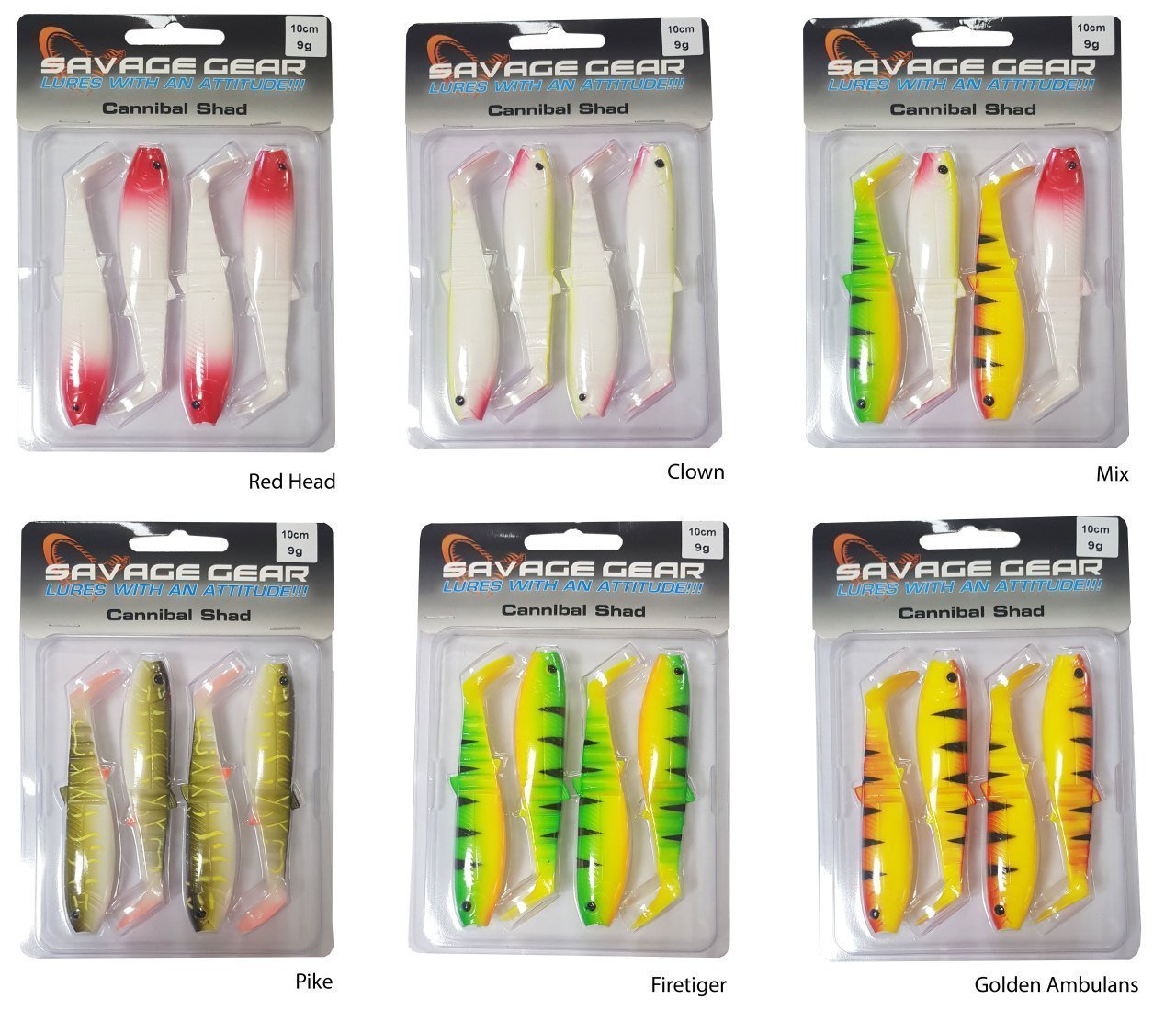 Savage gear Cannibal 10cm 4 Adet Suni Yem Mıx