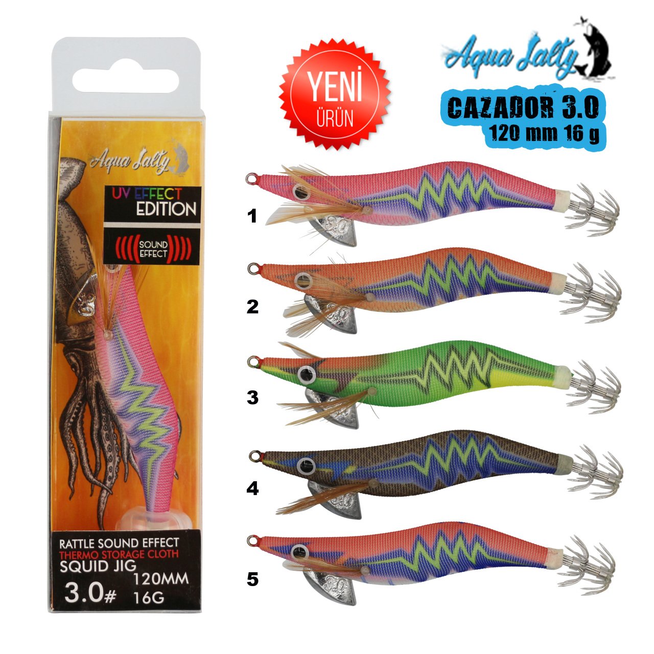 Cazador Squid Jig Kalamar Zokası 120Mm 16G 3.0 3