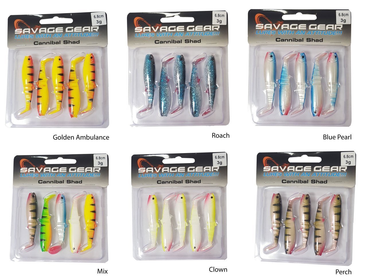 Savage gear Cannibal 6,8cm 5 Adet Suni Yem Golden Ambulance