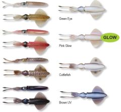 Savage gear Swim Squid 12.5cm 11g 3 Adet Suni Yem Green Eye