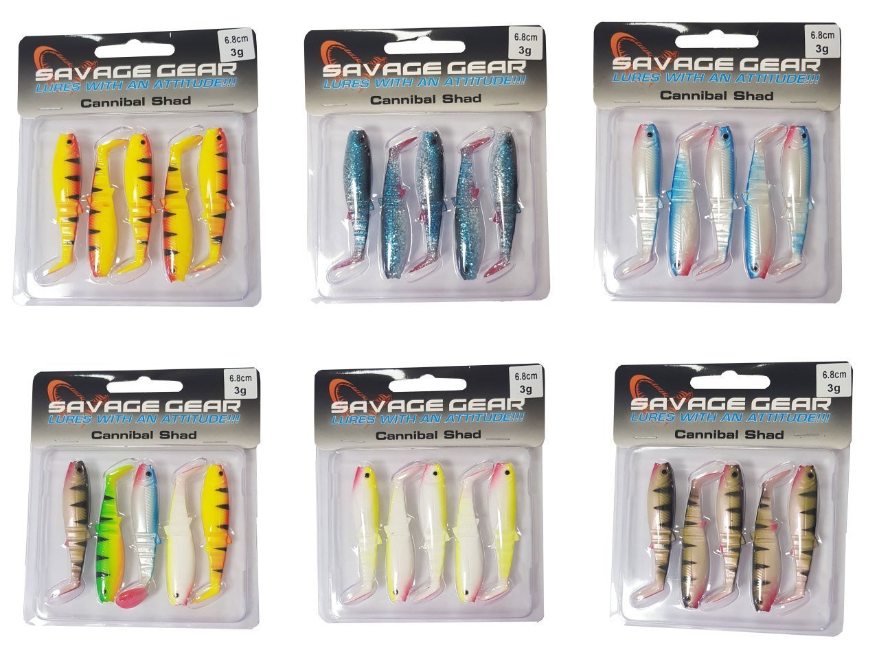 Savage gear Cannibal 6,8cm 5 Adet Suni Yem Roach