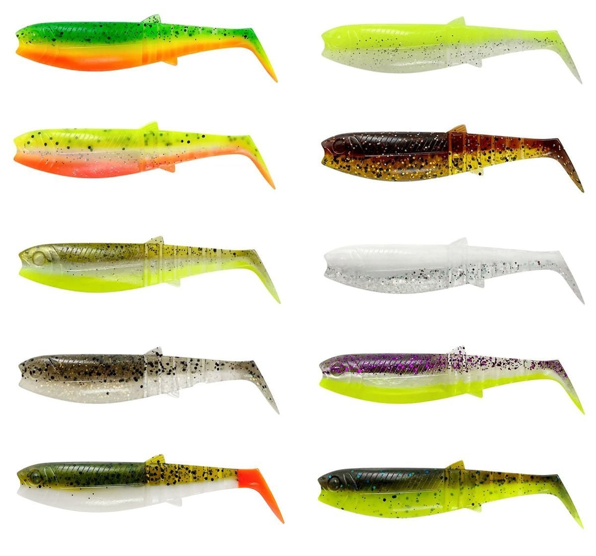 Savage Gear Cannibal Shad 8cm 5gr Suni Yem Green Pearl Yellow