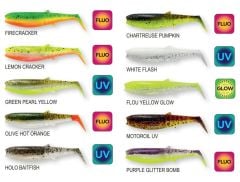 Savage Gear Cannibal Shad 8cm 5gr Suni Yem Green Pearl Yellow