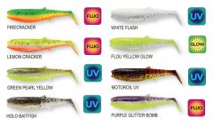 Savage Gear Cannibal Shad 6.8cm 3gr Suni Yem Flou Yellow Glow