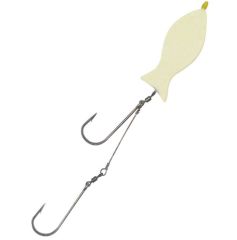 Evostar Glow Mantarlı Çelik Telli Yemli Takım - 2 İğneli Balık Sarı - Balık - 4 No BY İğne