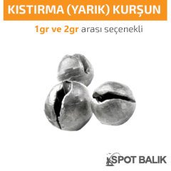 Spotbalık Kıstırma Yarık Kurşun (100gr Paket)