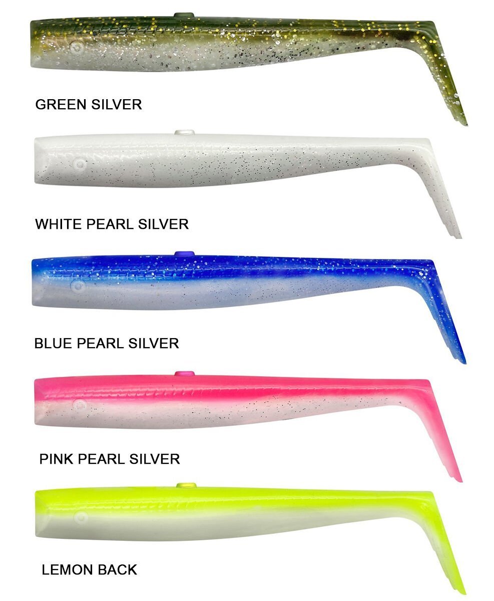 Savage Gear Sandeel V2 Tail 12.5cm 15gr Sahte Balık Blue Pearl Silver