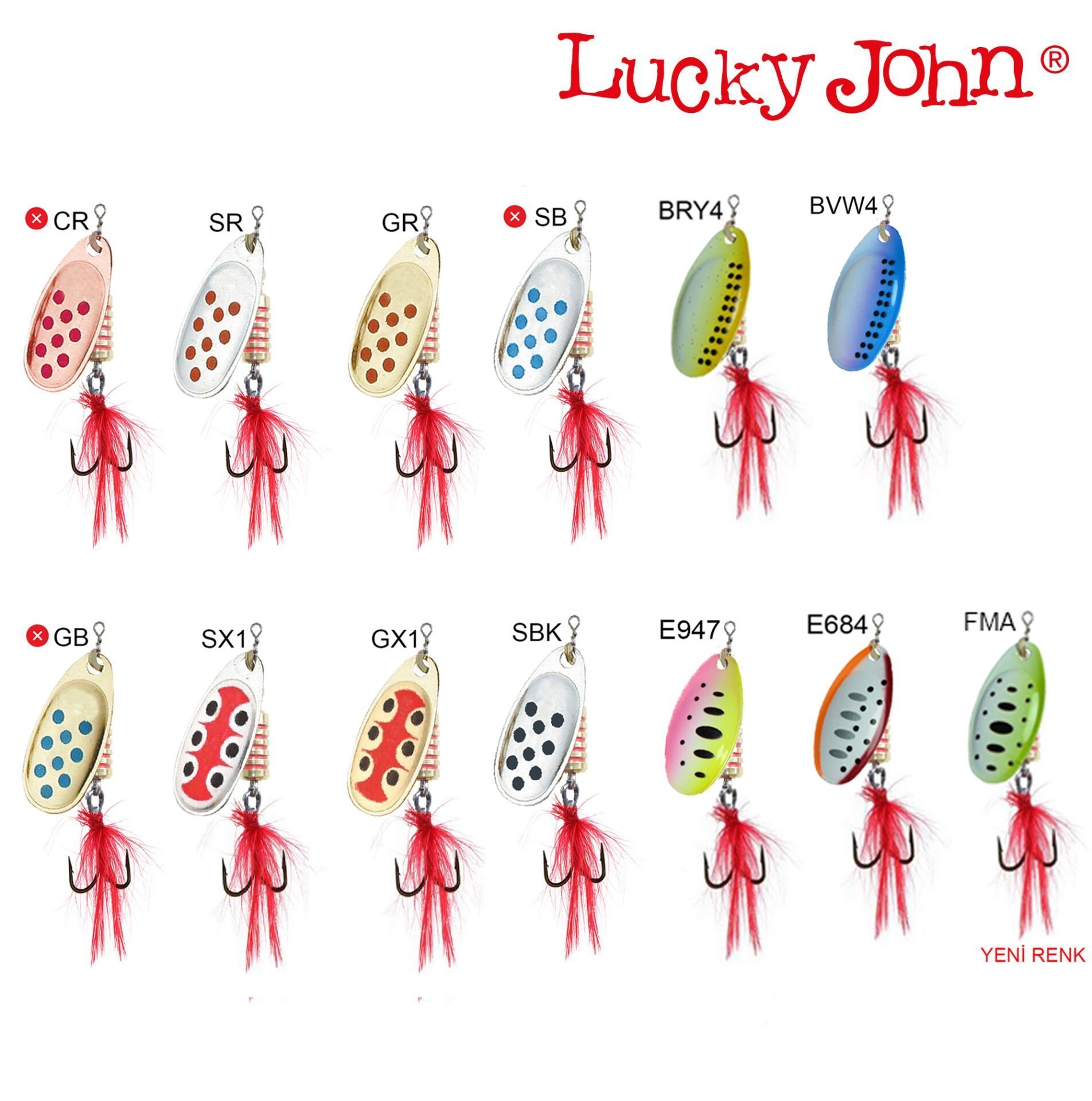 Lucky John Spin X Round Döner Kaşık 8 Gr No:3