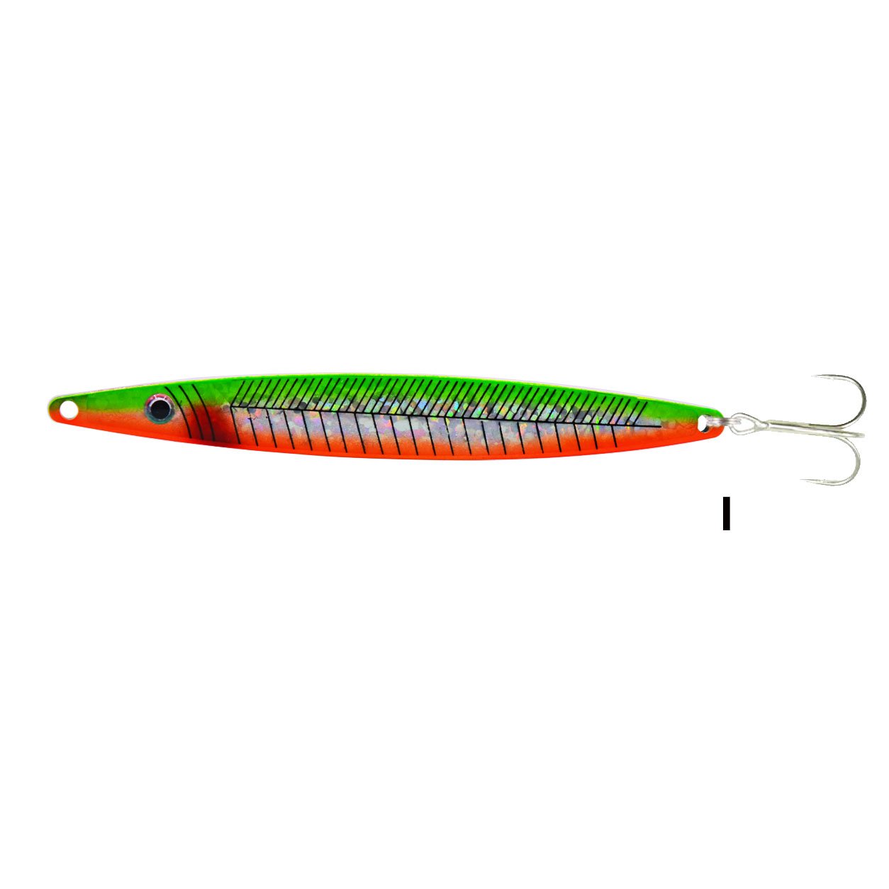 Evostar Hunter Mix 10,5cm 26gr Lüfer Çinekop Olta Kaşığı 1 - Yeşil - Turuncu