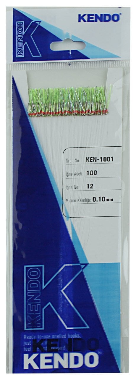 Kendo Özel Köstek 100 Adet İğne No:12 Yeşil Mor Sim