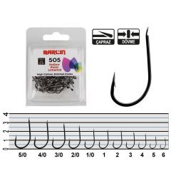 Marlin 505 Siyah Nikel Olta İğnesi NO:5 (100Pcs)