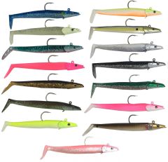 Savage gear Sandeel 12.5 cm 23 gr 2+1 Adet Suni Yem Pink White