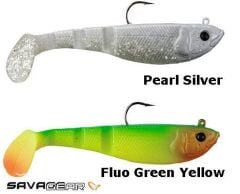 Savage gear Soft 4Play Shad 8.5 cm 12 gr 3 Adet Suni Yem Pearl Silver