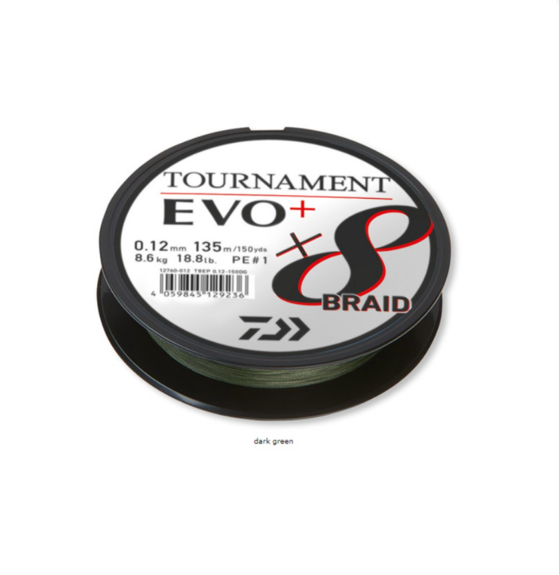 Daiwa Tournament EVO+ 8B Dark Green İp Misina 135m
