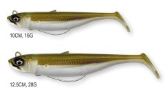 Savage Gear Savage Minnow Weedless 10 cm 16 gr 2+1 Green Silver