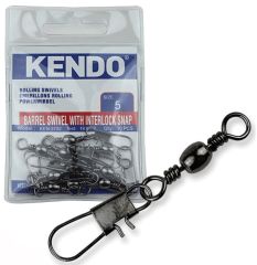 Kendo Rolling Swivel Safety Snap Snap 10 Adet (Kilitli Klips) 22