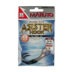Maruto 9883 Siyah Nikel Jig İğnesi No:3/0 (2Pcs)