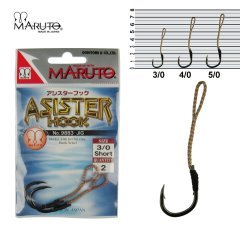 Maruto 9883 Siyah Nikel Jig İğnesi No:3/0 (2Pcs)