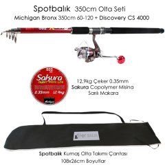 Spotbalık 350cm 60-120g Olta Takımı Seti